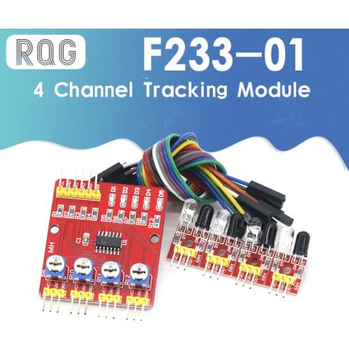 F233-01 Four-way infrared tracing / 4 channel tracking module / transmission line / obstacle avoidance / car / robot sensors
