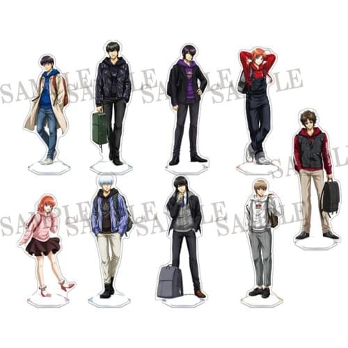 GINTAMA Daily Clothes Theme Acrylic Stand Model Fashion Desktop Toy Cosplay Kagura Sadaharu Shimura Shinpachi Sakata Gintoki