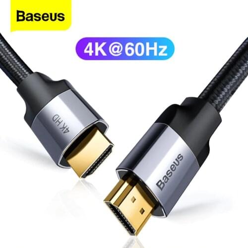 Baseus HDMI Cable 4K 60HZ HDMI to HDMI 2.0 extension Splitter Cable for TV Switch Projector Laptop Office Video Cable HDMI