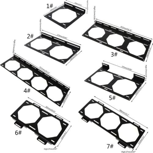 Fan Bracket 240 Radiator Mounting Bracket Water Cooler for 12/14CM Fan Holder External Computer Case Heatsink Gadget N2UB
