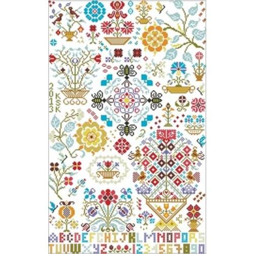 Summer patterns Counted Cross Stitch 11CT 14CT 18CT DIY wholesale Chinese Cross Stitch Kits Embroidery Needlework Sets