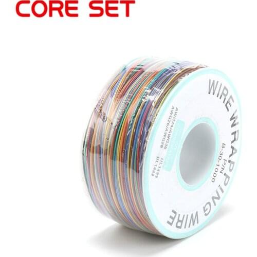 8 color Wire Wrapping 250 Meters AWG30 Cable ok wire jumper wire PVC Electronic conductor Wire Connector FOR PCB wrapping wire