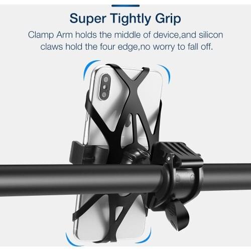 Adjustable Bicycle Mobile Phone Holder Universal Bike Motocycle Phone Holder for iPhone X Xs XR Samsung Xiaomi Redmi Smartphone