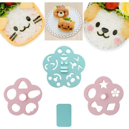 Cat Pattern Nori Kitchen Rice Decor Kit Sandwich DIY for Baby Kids Meal Porphyra Cute Bento Lunch Make