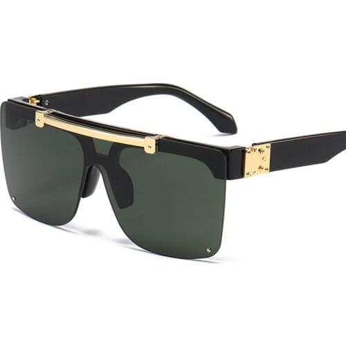 Fashion Luxury Sunglasses Unisex Flip Up Square Steampun Men Sun Glasses Male Shades Cool Couple