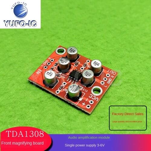 TDA1308 Pre-Amplifying Plate Audio Amplifier Module-Blank Detail Specification Source 3-6V DIY Amplifier Modified Accessories