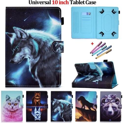 Universal 10 1 inch Tablet Case For Samsung Galaxy Tab A 10 1 2019 Galaxy Tab A7 2020 Huawei Matepad T10 s T 10s Animal Cover