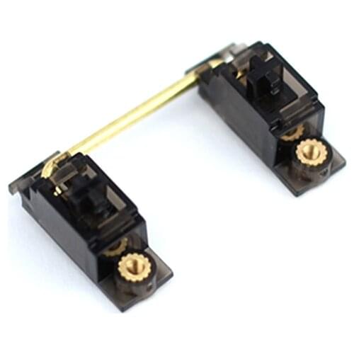 V1 Black Transparent Gold Plated PCB Screw-in Stabilizers 2u 6.25u 7u for Custom Mechanical Keyboards Modifier Keys gh60 xd64