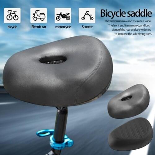 Bike Saddle Four-corner Spring Bicycle Seat Cushion Thickened Soft Sponge Mountain Bike Parts Outdoor Riding Accessories