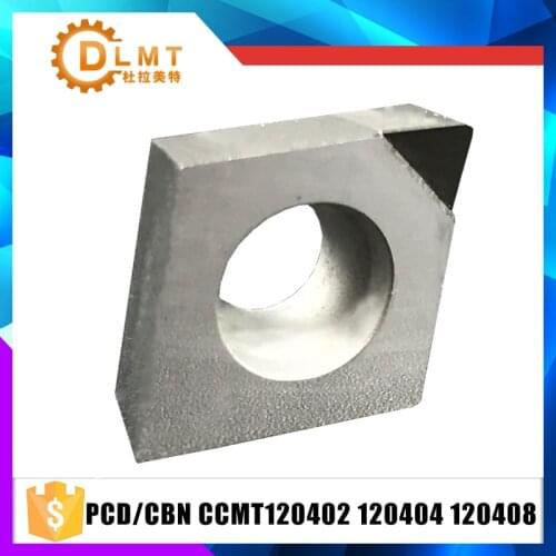 2PCS PCD/CBN CCMT120402 CCMT120404 CCMT120408 Machining Lathe Turning Inserts CNC PCD Diamond Inserts Carbide Lathe Cutter