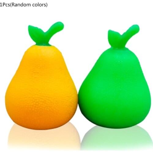 4’’ Fidget Toy Realistic Fruits Squeeze Pear Party Favors Pressure Release Ball Slow Rising for Kids Adults OCD Therapy