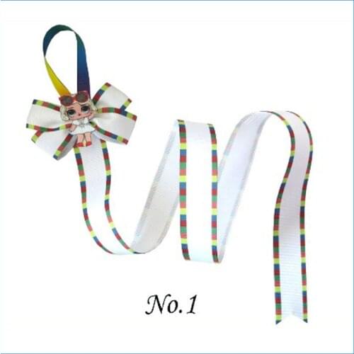 50 BLESSING 30 Inch Hair Clip Holder Rainbow Ribbon Bow Storage Organizer Joyful