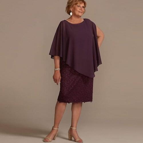 Burgundy Evening Women Dresses Mother Of The Bride Dress Lace Woman Wedding suit With Irregual Jacket Custom Dress Guest Gowns