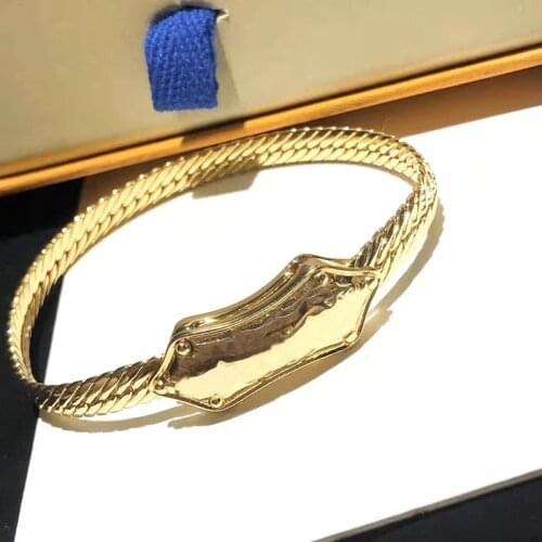 New Hot Brand Jewelry For Women Circle Bracelet Thick Chain Bracelet 925 Silver Party Bangle Jewelry