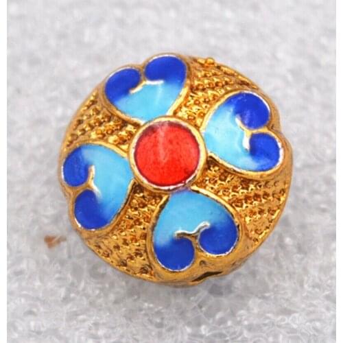 8x12mm cloisonne beads Buddhist loving character Jewelry accessories gifts #1