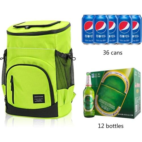 DENUONISS 33L Insulation Big Cooler Travel Beach Beer Bag Large Picnic Box Fridge Fresh Carrier Thermal Back Bag