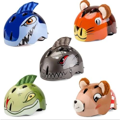 ANPWOO Childrens Cartoon Animal Helmet Bicycle Balance Bike Riding Mountain Bike High Hardness Safety Protective Gear