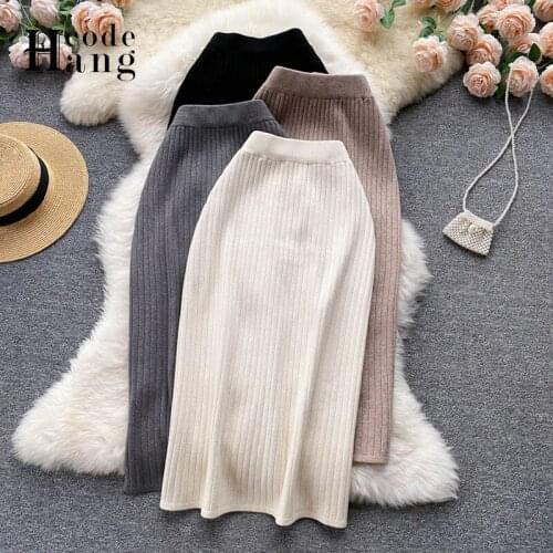 HANGCODE Women's Knitted Skirts