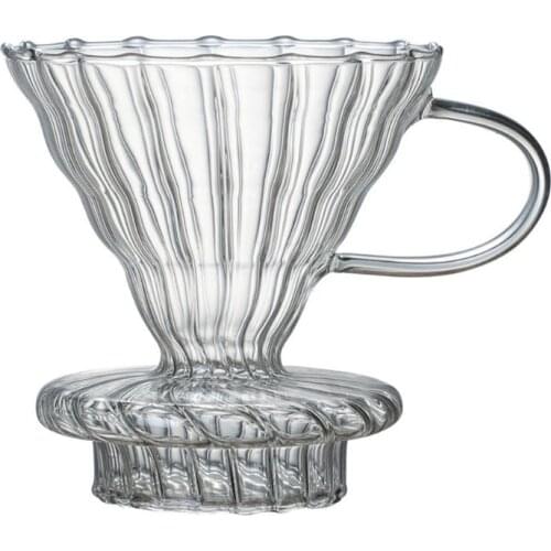 Pour Over Coffee Dripper Brew Heat Resistant High Borosilicate Glass Coffee Make