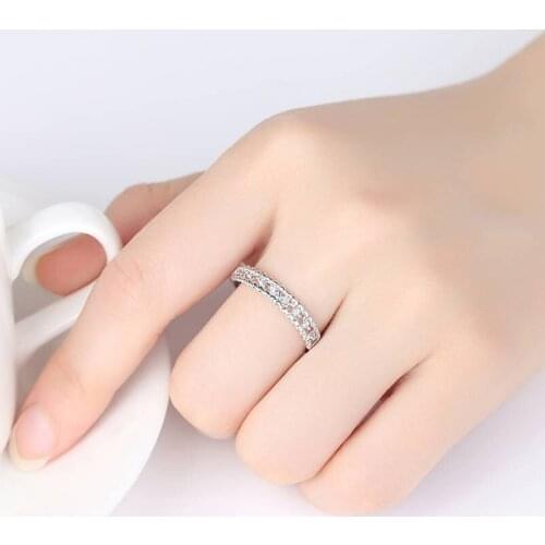Zircon Ring Fashion Couple Engagement Ring Perfect Jewelry Gift Glamour Banquet Boutique Jewelry Accessorie