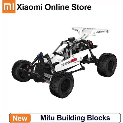 Xiaomi Mitu Building Blocks Robot Desert Racing Car DIY Educational Toys Ackermann Steering Cylinder piston linkage Kids Gift
