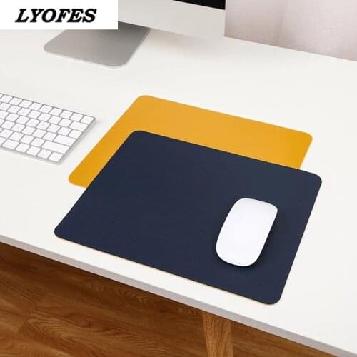 PU Easy To Clean Non-Slip Gaming Desktop Mouse Pad Waterproof Anti-Scratch Double Sided Mat For PC Laptop Desktop