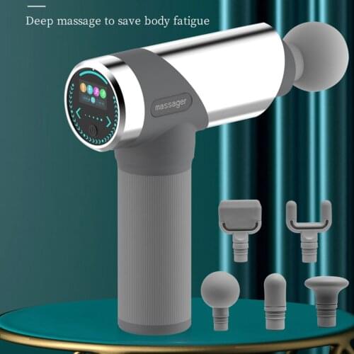 20 Speed Massage Gun Deep Tissue Percussion Pain Relief Body Neck Muscle Massag Exercising Relaxation Slim Shaping Fascia