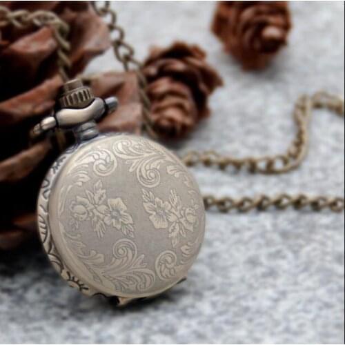 Fashion Modern Quartz Pocket Watch Necklace Pendant Women Lady Girl Birthday Gift Relogio De Bolso Antigo
