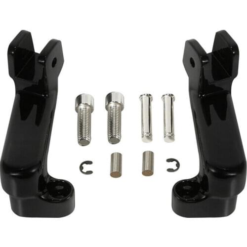 Motorcycle Black/Chrome Passenger Footpeg Mount Bracket For Indian Chief Chieftain Roadmaster Classic Vintage 2014-2020