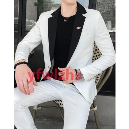 New Arrival One Button Groomsmen Notch Lapel Groom Tuxedos Men Suits Wedding/Prom Best Blazer ( Jacket+Pants+Tie) D149