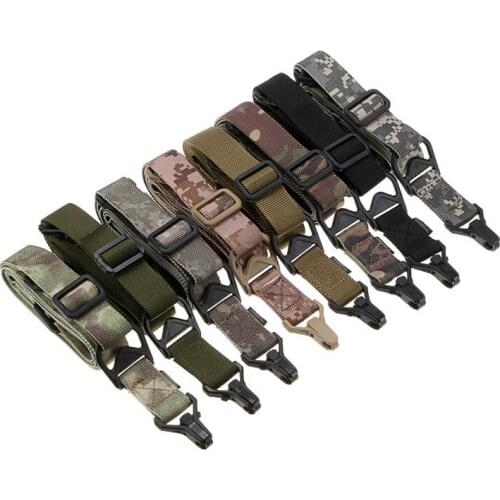 Outdoor Hunting Military Tactical Multi-function 2 Point Gun Sling Airsoft Hunting Belt System Rifle Pistol Sling Strap
