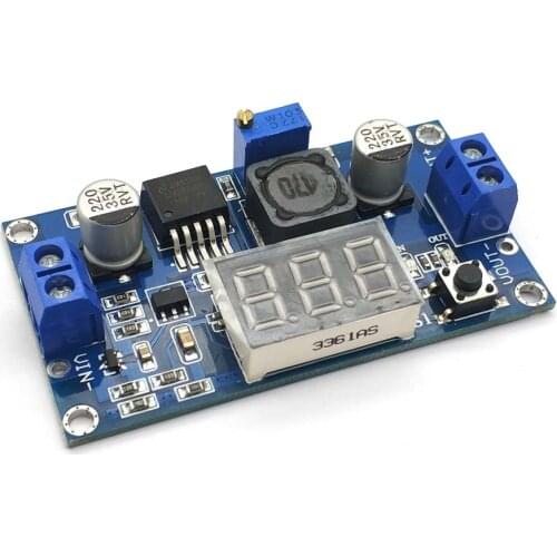DC Buck Step Down Module LM2596 DC-DC 4.0~40V To 1.25-37V Adjustable Voltage Regulator With LED Voltmeter DC-DC 2A Short Circuit