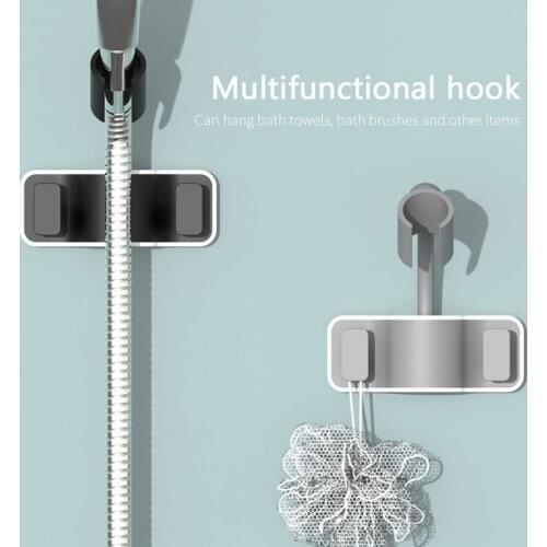 Suction Cup Shower Holder Adjustable Shower Head Holder Universal Bathroom Bracket Nozzle Base Stand Punch Free 360 Rotation 1pc