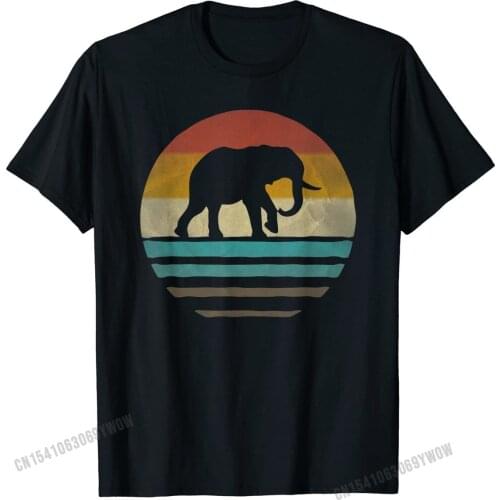 Elephant Shirt Retro Vintage 70s Boho Distressed Women Men Male Newest Comics Tops Tees Cotton Tshirts Street