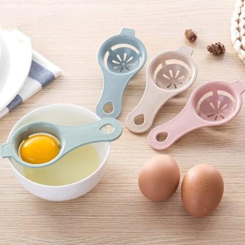 Wheat Straw Egg White Separator Flavin Liquid Filter Egg Strainer Egg Baking Tool