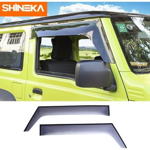 SHINEKA Awnings Shelters For Suzuki Jimny 2019+ Car Window Visor Sun Deflector Rain Shade Guard Accessories For Suzuki Jimny