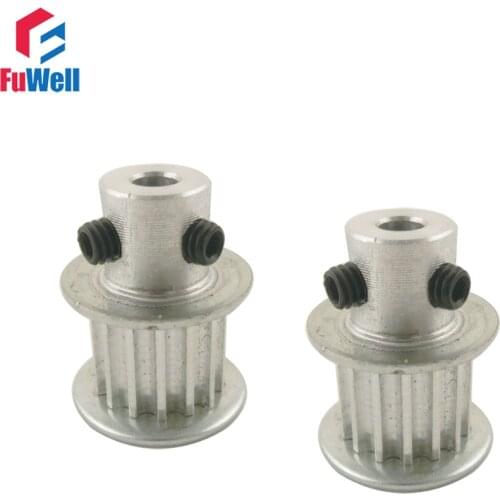 2pcs 15T 3M HTD Timing Pulley 3.175/4/5/6/6.35/7/8mm Inner Bore 3mm Pitch 11mm Belt Width Timing Belt Synchronizing Pulleys