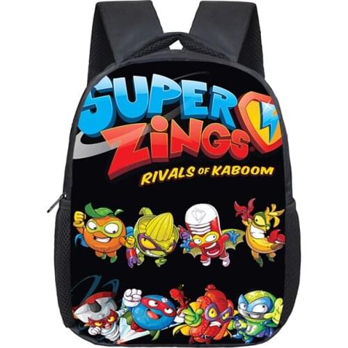 12 inch Super Zings School Bags Kindergarten Children kids School Backpack for Girls Boys Backpacks Mochila