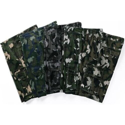 Camouflage Cargo Shorts Men Premium Quality Casual Military Army Style Beach Shorts Loose Baggy Pocket Camo Shorts Male Clothes
