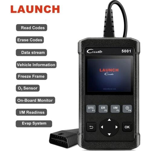LAUNCH OBD2 Scanner Full OBD OBDII Engine Code Reader CR5001 Car Diagnostic Scan Tool Multi-language Automotive Scanner
