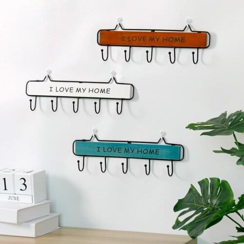 Rack Hooks 3 Size Modern Silplicity Style Wooden Wall-Mounted Shelving Hook Storage Rack Home Decorative Hook Key Hook Coat Rack