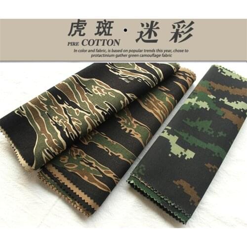 Pure cotton outdoor digital tabby printing Twill camouflage clothing fabric