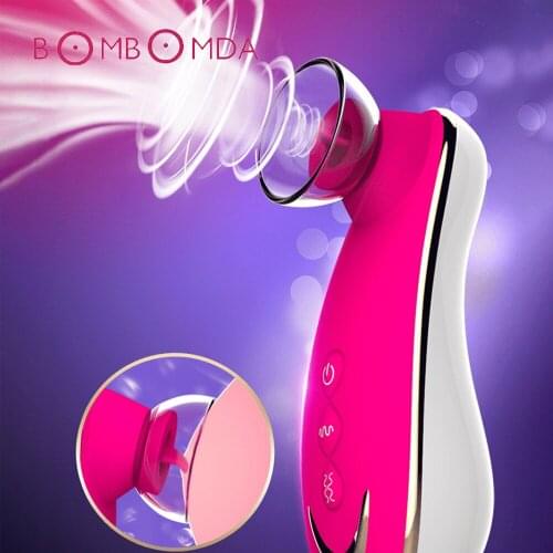 Vibrator Sex Toys for Women Adult Product Oral Clitoris Sucking Stimulator Tongue Vibrator Nipple Sucker Breast Enlarge Massager