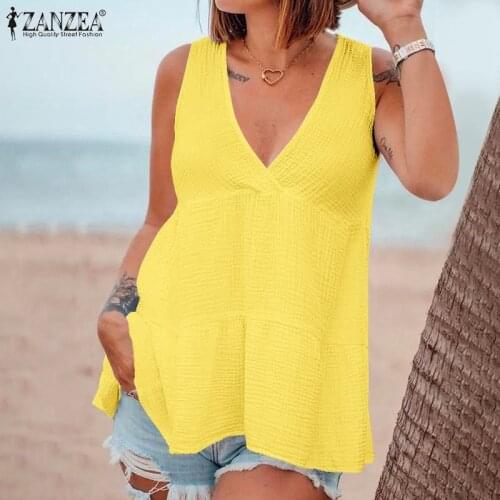 Женские хлопковые майки ZANZEA China At AliExpress