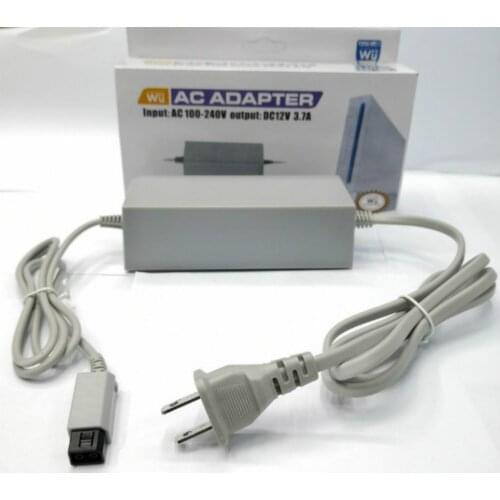 EU/US Plug DC 12V 3.7A AC 100-240V Power Adapter Charger for Nintendo Wii Game Console Gaming Charging Station