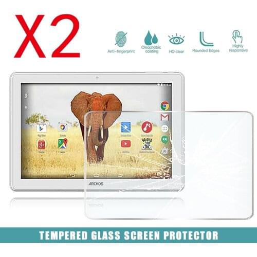 2Pcs Tablet Tempered Glass Screen Protector Cover for Archos 101 Magnus Tablet HD Eye Protection Anti-Fingerprint Tempered Film