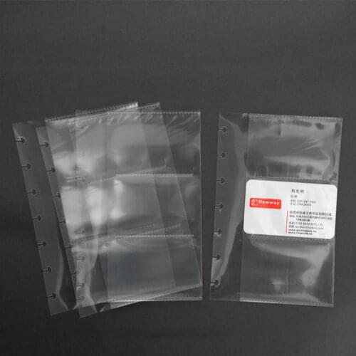 2020 mushroom hole A4 B6 Notebook planner t puncher office Photo frame accessories Transparent business card bag kawaii