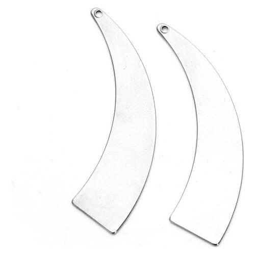 5pcs/lot 13*56mm stainless steel Horns Connector Metal Alloy Pendant For DIY bracelet Jewelry Making cgh4