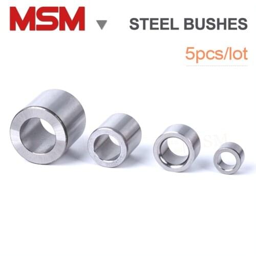 5Pcs Steel Drill Sleeve Bushing Shaft Bushing axle Sleeve Bearing Jig Bushes Axis (Inner Dia. X Outer Dia. X Height)ID 8MM
