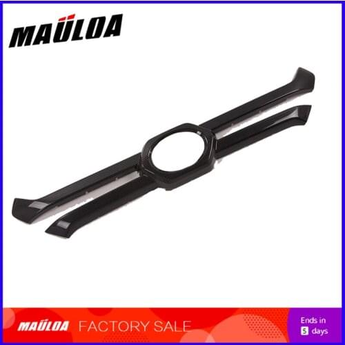 Car Accessories Expeditions Edition - ABS Black Carbon Fiber Patterns Medium Frames Decorative Frames for RAV4 2019